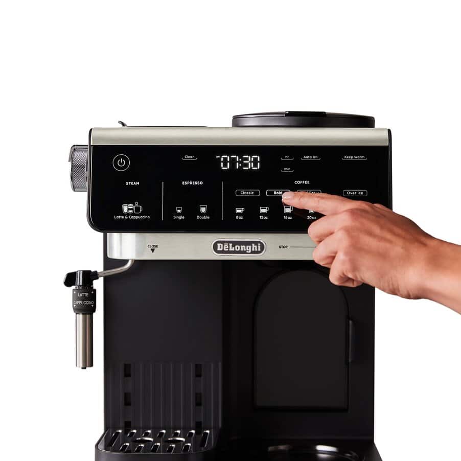 All-in-One Coffee Makers, All-In-One Combination Coffee and Espresso Machine, Black, undefined, Black