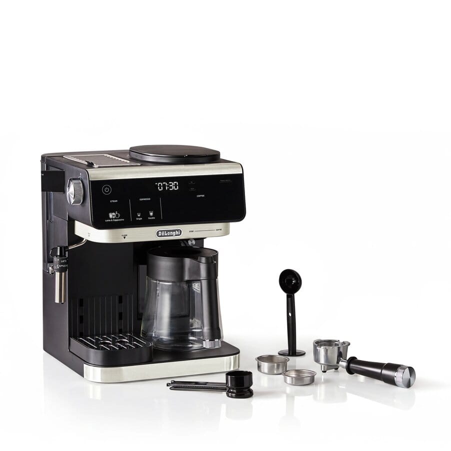 All-in-One Coffee Makers, All-In-One Combination Coffee and Espresso Machine, Black, undefined, Black