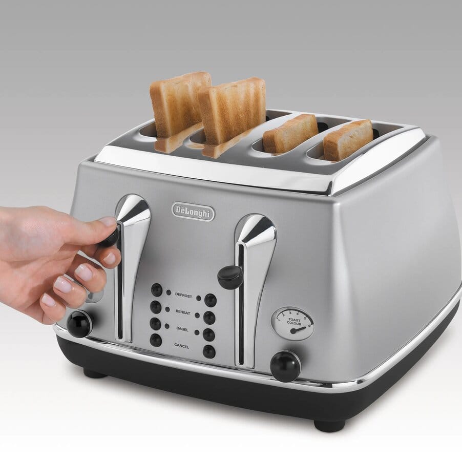 Icona toasters, Icona Classic 4 Slice Silver, undefined, Silver
