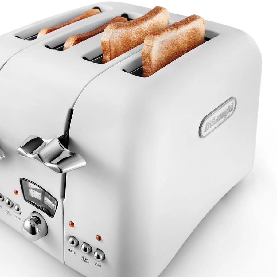 Argento toasters, Argento 4 Slice Toaster White, undefined, White