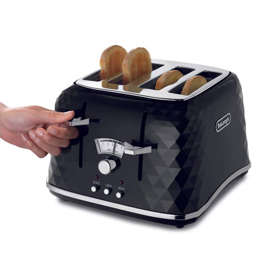 Brillante toasters, Brillante 4 slice Black Toaster, undefined, Black