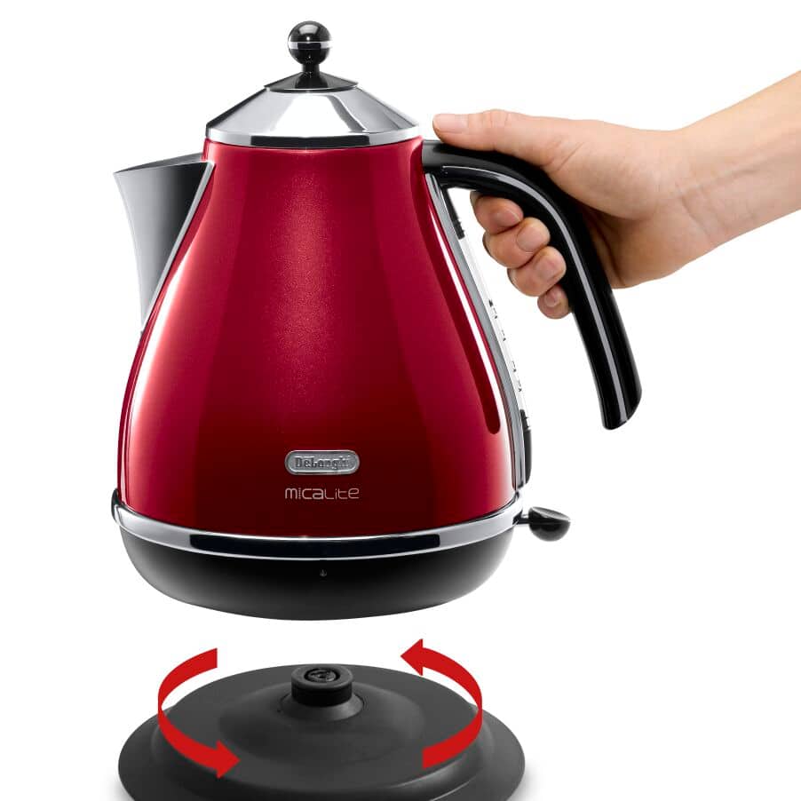 undefined, Icona Micalite Red Metallic Kettle, undefined, Red