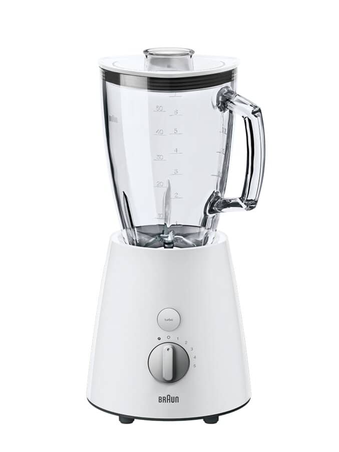 Tribute Jug blender white/silver with glass jug