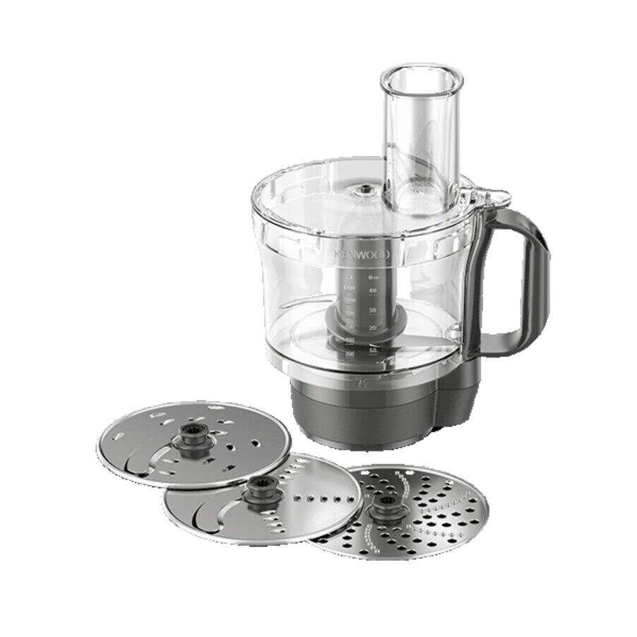 Food processor with 3 discs